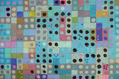 Original art for sale at UGallery.com | Grid Aesthetic: Blue as Delimiter by Terri Bell | $650 | mixed media artwork | 20' h x 20' w | thumbnail 4