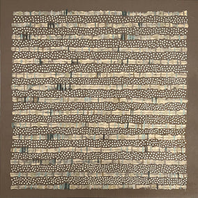 mixed media artwork by Terri Bell titled Horizontal Communication