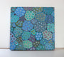 Original art for sale at UGallery.com | Lotus Blue by Terri Bell | $725 | mixed media artwork | 20' h x 20' w | thumbnail 3