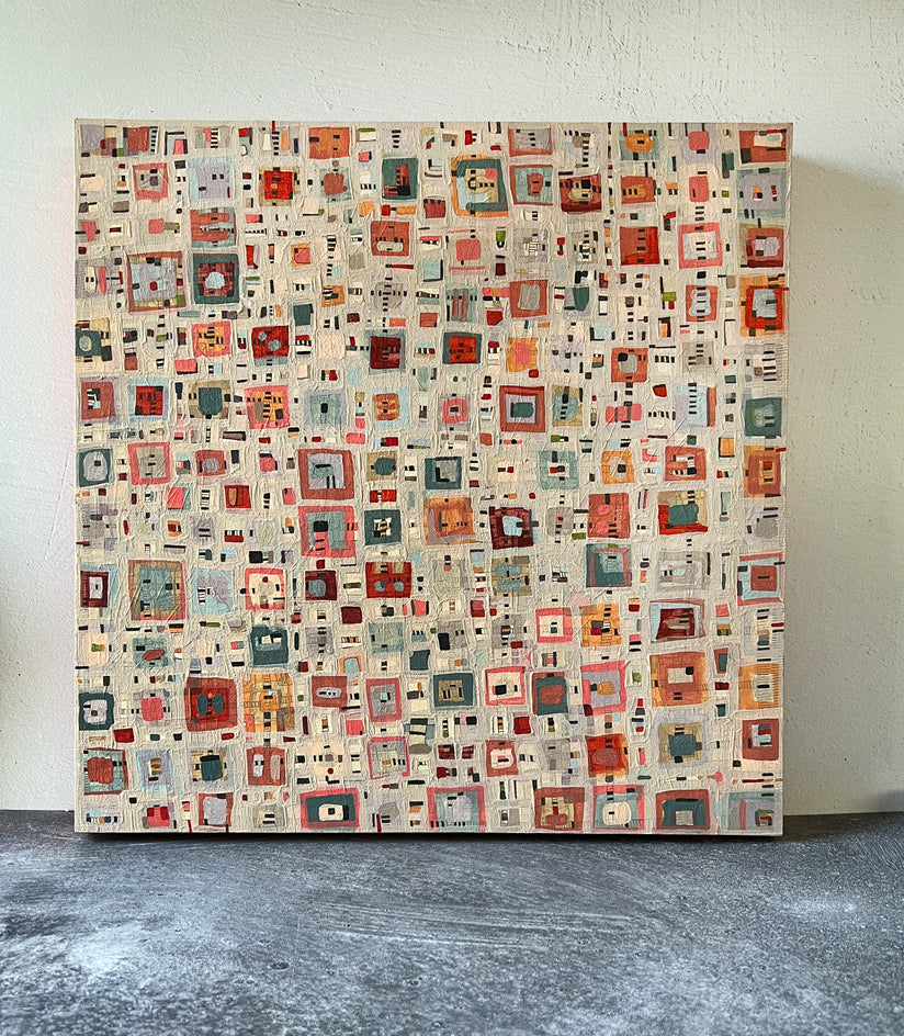 Mid Century Map by Terri Bell |  Context View of Artwork 