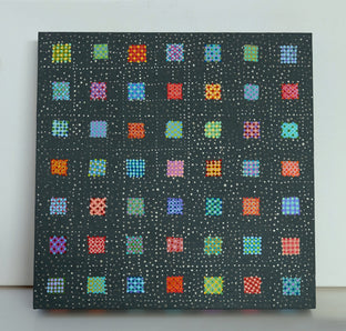 Original art for sale at UGallery.com | Patches by Terri Bell | $325 | mixed media artwork | 12' h x 12' w | photo 3