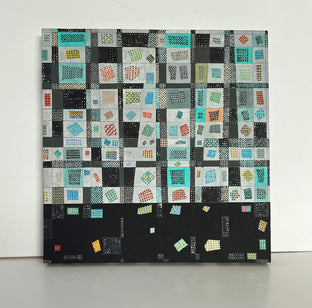 Original art for sale at UGallery.com | Pattern Segments by Terri Bell | $600 | mixed media artwork | 18' h x 18' w | photo 3