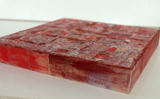 Red on Red by Terri Bell |  Side View of Artwork 