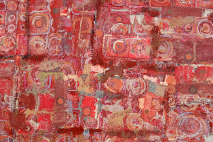 Red on Red by Terri Bell |   Closeup View of Artwork 
