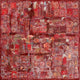 Original art for sale at UGallery.com | Red on Red by Terri Bell | $350 | mixed media artwork | 12' h x 12' w | thumbnail 1