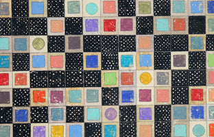 Spatial Squares by Terri Bell |   Closeup View of Artwork 