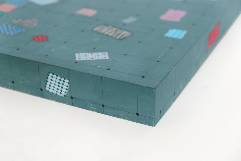 Stepping Out of Line by Terri Bell |  Side View of Artwork 