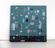 Original art for sale at UGallery.com | Stepping Out of Line by Terri Bell | $600 | mixed media artwork | 18' h x 18' w | thumbnail 3