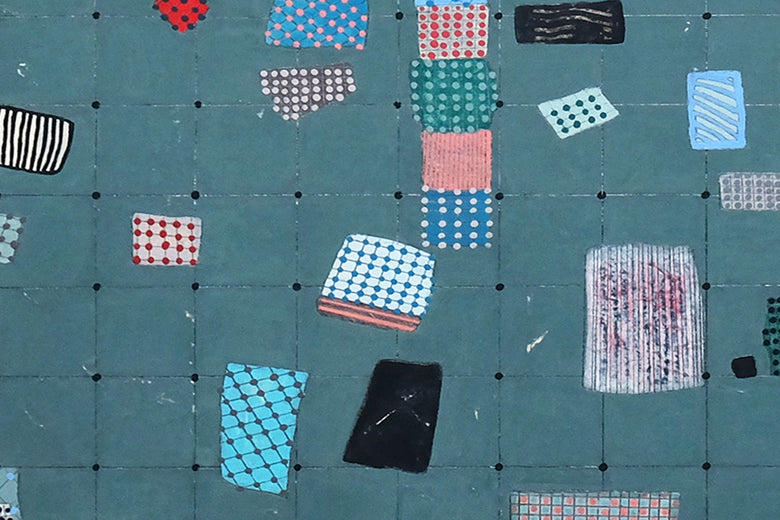 Stepping Out of Line by Terri Bell |   Closeup View of Artwork 