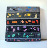 Original art for sale at UGallery.com | Transition Patterns by Terri Bell | $600 | mixed media artwork | 18' h x 18' w | thumbnail 3