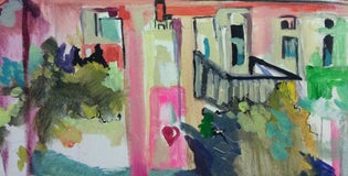 Original art for sale at UGallery.com | The Key to My Heart by Colette Wirz Nauke | $1,025 | acrylic painting | 16' h x 16' w | thumbnail 4