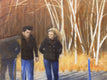 Original art for sale at UGallery.com | The High Line in Autumn by Nick Savides | $3,700 | oil painting | 24' h x 36' w | thumbnail 4