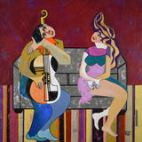 Original art for sale at UGallery.com | The Apology by Diana Rosa | $1,100 | acrylic painting | 20' h x 20' w | thumbnail 2