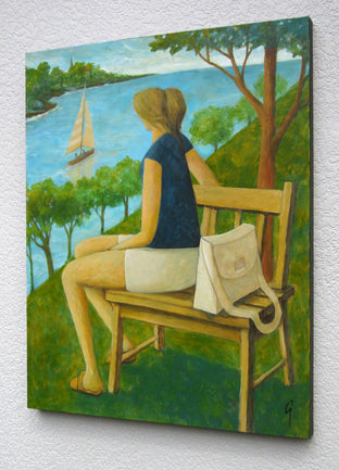 Original art for sale at UGallery.com | The Bluff by Glenn Quist | $1,300 | acrylic painting | 30' h x 24' w | photo 2