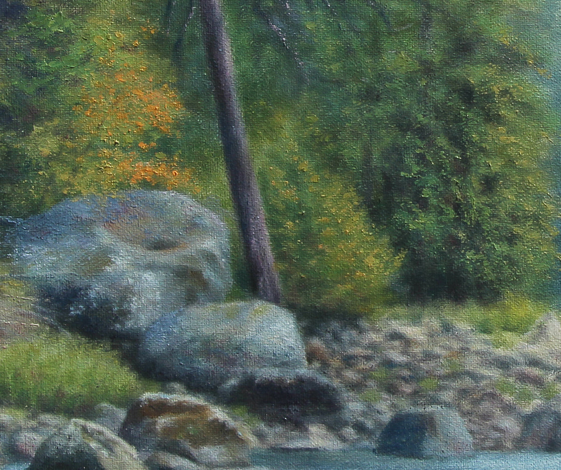 The Dipping Pool by Jo Galang |  Closeup View of Artwork 