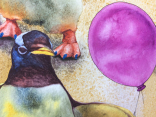 The Flying Lesson by Diane Flick |   Closeup View of Artwork 