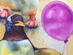 Original art for sale at UGallery.com | The Flying Lesson by Diane Flick | $1,000 | watercolor painting | 12.25' h x 24' w | thumbnail 4