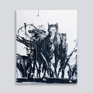 The Herd by Shao Yuan Zhang |  Side View of Artwork 