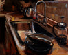 Original art for sale at UGallery.com | The Kitchen Supervisor by Jonelle Summerfield | $450 | oil painting | 12' h x 9' w | thumbnail 3
