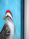Original art for sale at UGallery.com | The Other Imperfect Bird by Jennifer Ross | $3,200 | oil painting | 36' h x 30' w | thumbnail 2
