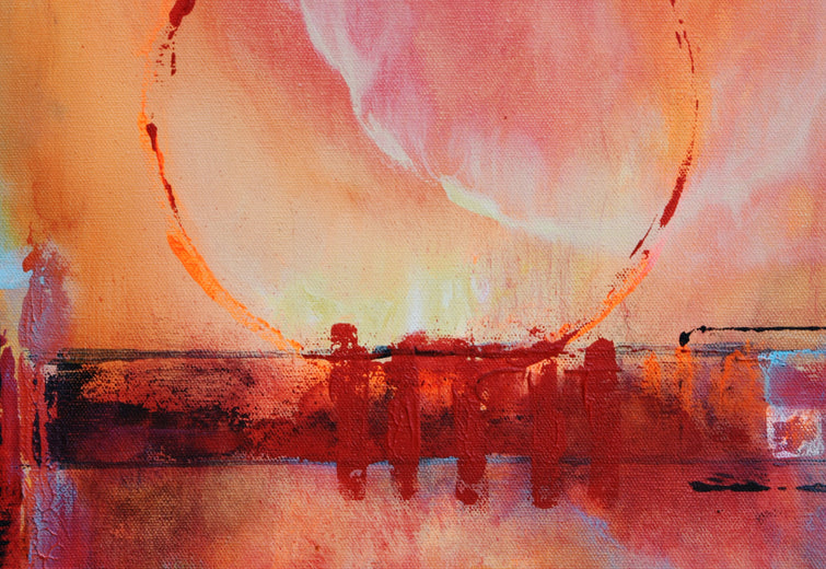 Passage of the Fifth Sun by Yamilet Sempe |   Closeup View of Artwork 