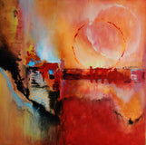 Original art for sale at UGallery.com | Passage of the Fifth Sun by Yamilet Sempe | $1,100 | acrylic painting | 24' h x 24' w | thumbnail 1