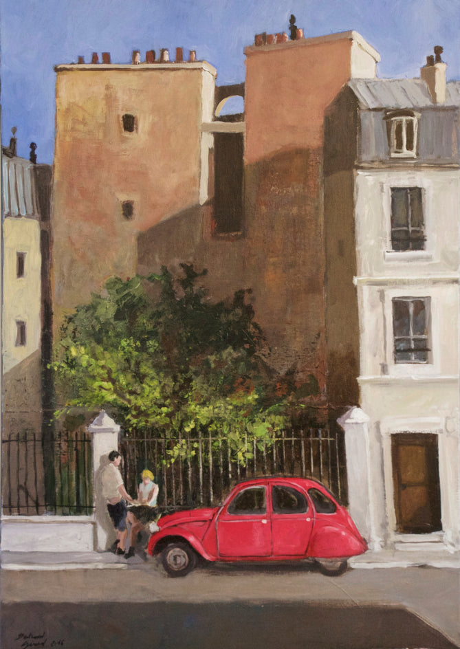 The Red Citroën by Bertrand Girard |  Artwork Main Image 
