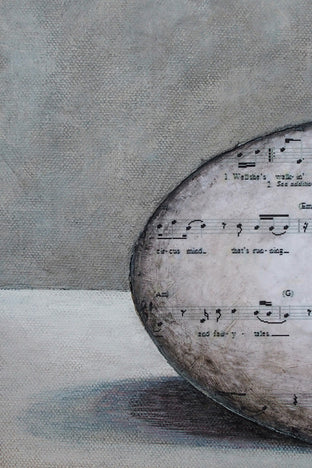 Original art for sale at UGallery.com | There's a Song inside That No One Else Can Sing by Jennifer Ross | $425 | mixed media artwork | 12' h x 12' w | photo 4
