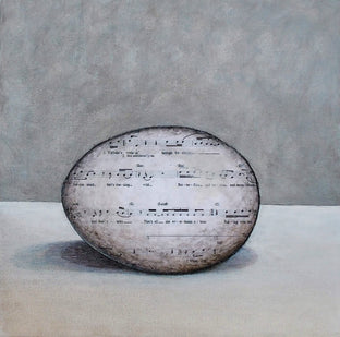 Original art for sale at UGallery.com | There's a Song inside That No One Else Can Sing by Jennifer Ross | $425 | mixed media artwork | 12' h x 12' w | photo 1