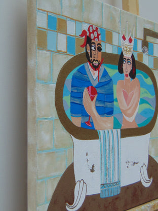 The Royal Bath by Diana Rosa |  Side View of Artwork 