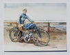 Original art for sale at UGallery.com | Indian Motorcycle by Thomas Hoerber | $575 | watercolor painting | 10' h x 13.25' w | thumbnail 3