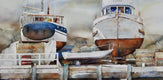 Original art for sale at UGallery.com | Live Bait by Thomas Hoerber | $1,600 | watercolor painting | 22.5' h x 30' w | thumbnail 4