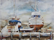 Original art for sale at UGallery.com | Live Bait by Thomas Hoerber | $1,600 | watercolor painting | 22.5' h x 30' w | thumbnail 1
