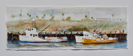 Original art for sale at UGallery.com | Three in San Pedro by Thomas Hoerber | $1,000 | watercolor painting | 10.75' h x 30.25' w | thumbnail 3