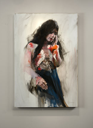 Original art for sale at UGallery.com | Thoughtful Reflection by Gary Leonard | $2,300 | oil painting | 36' h x 24' w | photo 3