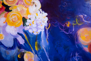 Original art for sale at UGallery.com | Throwing the Bouquet by Ruth-Anne Siegel | $2,100 | acrylic painting | 36' h x 36' w | photo 4