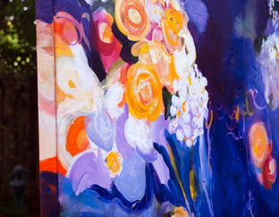 Original art for sale at UGallery.com | Throwing the Bouquet by Ruth-Anne Siegel | $2,100 | acrylic painting | 36' h x 36' w | photo 2