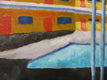 Original art for sale at UGallery.com | Thunderbird Motel 2 by Mitchell Freifeld | $600 | oil painting | 30' h x 40' w | thumbnail 4