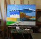 Original art for sale at UGallery.com | Thunderbird Motel 2 by Mitchell Freifeld | $600 | oil painting | 30' h x 40' w | thumbnail 3