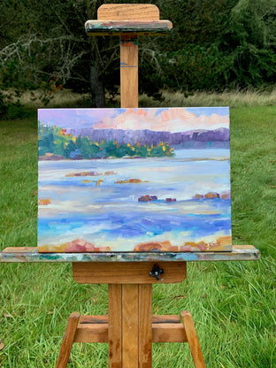 Tide Coming In by Teresa Smith |  Side View of Artwork 