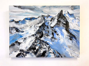 Original art for sale at UGallery.com | Cascading Ridge by Tiffany Blaise | $575 | mixed media artwork | 12' h x 16' w | photo 3