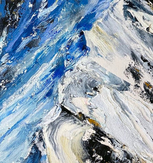 Original art for sale at UGallery.com | Glacier Ascent by Tiffany Blaise | $475 | mixed media artwork | 16' h x 12' w | photo 4