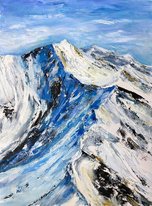 Original art for sale at UGallery.com | Glacier Ascent by Tiffany Blaise | $475 | mixed media artwork | 16' h x 12' w | photo 1