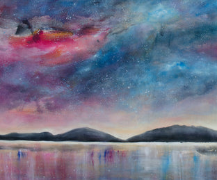 Original art for sale at UGallery.com | Starlight by Tiffany Blaise | $4,050 | mixed media artwork | 30' h x 60' w | photo 4