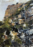 Original art for sale at UGallery.com | The Lookout by Tiffany Blaise | $475 | mixed media artwork | 16' h x 12' w | thumbnail 1