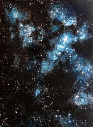 Original art for sale at UGallery.com | Under the Milky Way by Tiffany Blaise | $475 | mixed media artwork | 16' h x 12' w | photo 1