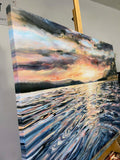 Original art for sale at UGallery.com | Sea of Wonder by Tiffany Blaise | $4,250 | oil painting | 36' h x 48' w | thumbnail 2