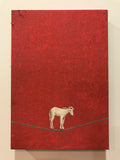 Original art for sale at UGallery.com | What Am I Doing? by Heejin Sutton | $400 | mixed media artwork | 10' h x 8' w | thumbnail 3
