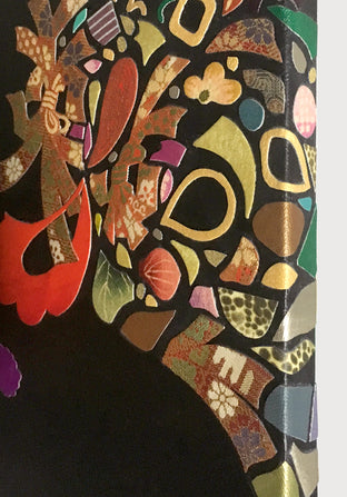Original art for sale at UGallery.com | Kimono Soul - Grandma Was in My Dream Last Night by Tomo Mori | $725 | mixed media artwork | 12' h x 9' w | photo 2