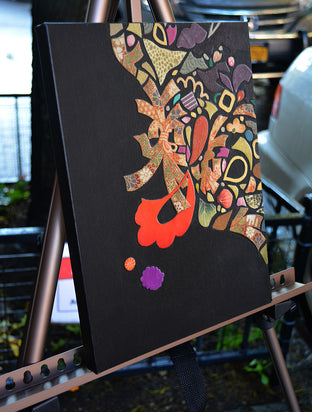 Original art for sale at UGallery.com | Kimono Soul - Grandma Was in My Dream Last Night by Tomo Mori | $725 | mixed media artwork | 12' h x 9' w | photo 3
